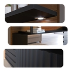 Estante Para Tv Com Prateleiras Milne Noce Preto