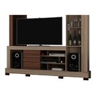 Estante Para Tv Cristal Teka/madero - Dj Móveis