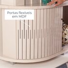 Estante Para Tv Curvo Até 65 Polegadas 183cm Daytona Cumaru/o