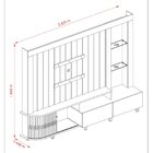 Estante Para Tv Curvo Até 70 Polegadas Le Mans Cinamomo/off W