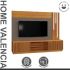Estante Para Tv E Home Com Led Cascata 2 Portas Valencia