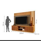 Estante Para Tv E Home Com Led Cascata 2 Portas Valencia