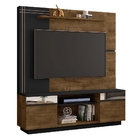 Estante Para Tv Helena Madeira Rústica E Preto Fosco