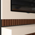 Estante Para Tv Lake Com Espelho Creme Caiena