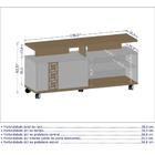 Estante Para Tv Zagrebe Preto Madeira