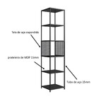 Estante Paricel Preta 40 Cm