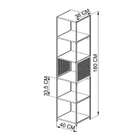 Estante Paricel Preta 40 Cm
