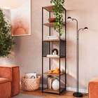 Estante Paricel Preta E Mel 40 Cm