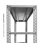 Estante Pesada 6 Bandejas 40cm Cinza