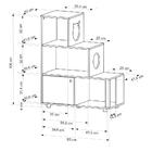 Estante Pet Siamês 1 Pt Branca