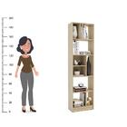 Estante Piratini Alta 9 Nichos Legno Salinas Politorno Legno/