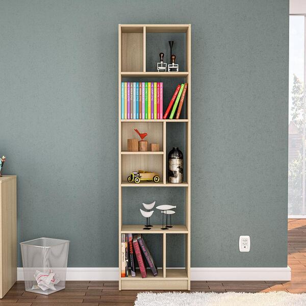 Estante Piratini Alta 9 Nichos Legno Salinas Politorno Legno/