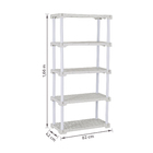 Estante Plástica Cube 166x82x42cm Branco Grifit