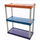 Estante Plastica Modular 03 Prateleiras Coloridas