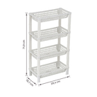 Estante Plástico Multiuso Branco 71,9x39,4x19,7cm São Bernardo