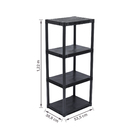 Estante Plástico Preto 122,4x53,5x38,8cm São Bernardo