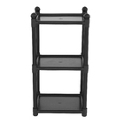 Estante Plástico Preto 78x35x31cm São Bernardo