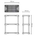 Estante Poly Com 3 Prateleliras Branco