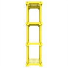 Estante Poly Com 4 Prateleiras Amarelo