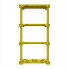 Estante Poly Com 4 Prateleiras Amarelo