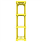 Estante Poly Com 4 Prateleiras Amarelo
