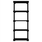 Estante Poly Com 5 Prateleiras Preto