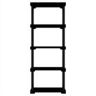 Estante Poly Com 5 Prateleiras Preto