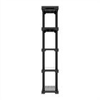 Estante Poly Com 5 Prateleiras Preto