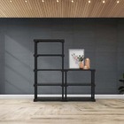 Estante Poly Preta (127x75 Cm)