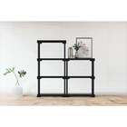 Estante Poly Preta (127x75 Cm)