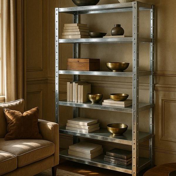 Estante Prateleira Aço Dupla 6 Bandeja 90cm Galvanizada - Red