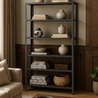 Estante Prateleira Aço Dupla 6 Bandeja 90cm Preto - Rede Móve