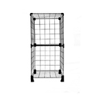 Estante Prateleira Aramada 02 Nichos Preto