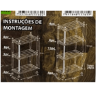 Estante Prateleira Multiuso Branca 4 Andares Reforçada Plasnew