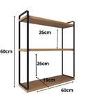 Estante Prateleira Suspensa Parede Tripla Nicho Sala Banheiro