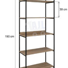 Estante Premium 1.90x0.80m 5 Prateleiras Office