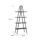 Estante Preta Tubo Preto Carraro