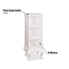 Estante Provençal Com 3 Prateleiras - Branco