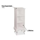 Estante Provençal Com 3 Prateleiras - Nude