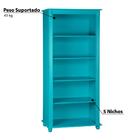 Estante Provençal Com 5 Nichos - Azul