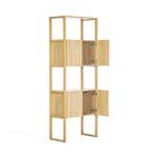 Estante Quadra Com 2 Portas - Natural