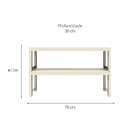 Estante Quadra Com 2 Prateleiras Fendi