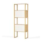 Estante Quadra Com 4 Nichos - Natural