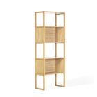 Estante Quadra Com 4 Nichos - Natural