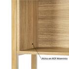 Estante Quadra Com 4 Nichos - Natural