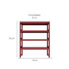 Estante Quadra Com 4 Prateleiras Merlot