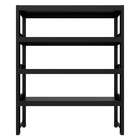 Estante Quadra Com 4 Prateleiras Preta