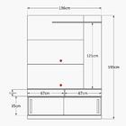 Estante Rack Painel Home Tv 48 50 55 60 Polegadas Porta Corre
