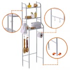 Estante Rack Para Banheiro Lavanderia Com Prateleiras Organiz