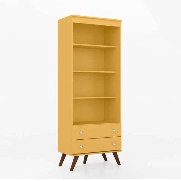 Estante Retrô 2 Gv Amarela